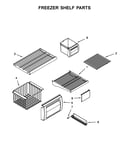 Freezer shelf parts