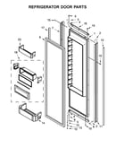 Refrigerator door parts