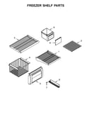 Freezer shelf parts
