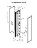 Freezer door parts
