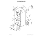 Whirlpool WRF535SMHW00 cabinet parts diagram