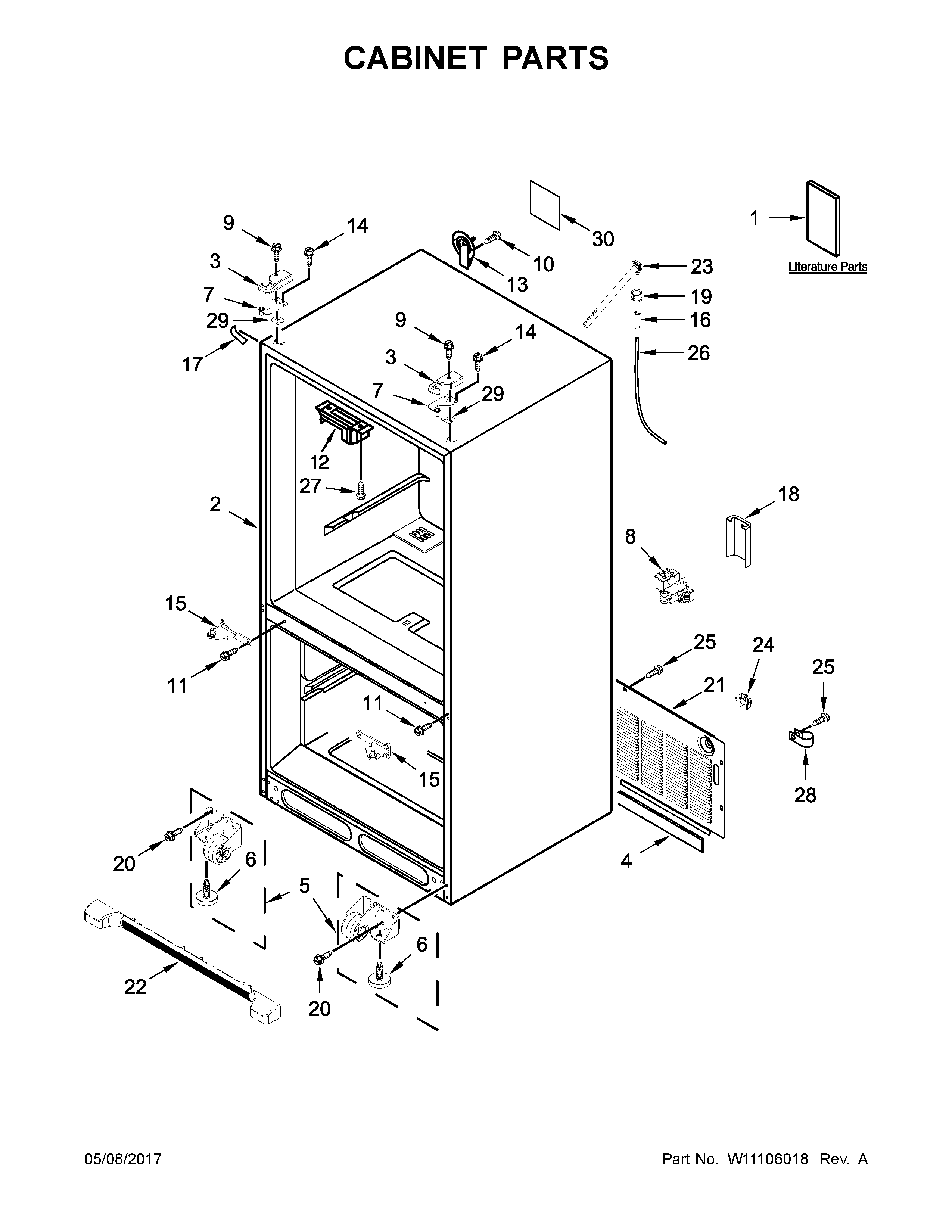 Cabinet parts