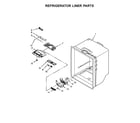 Whirlpool WRF535SMHB00 refrigerator liner parts diagram