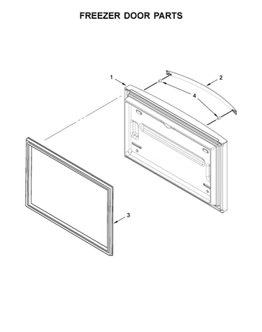 Freezer door parts