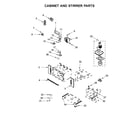 Whirlpool WOC75EC0HS00 cabinet and stirrer parts diagram