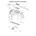 KitchenAid YKMHC319ES1 cabinet and installation parts diagram