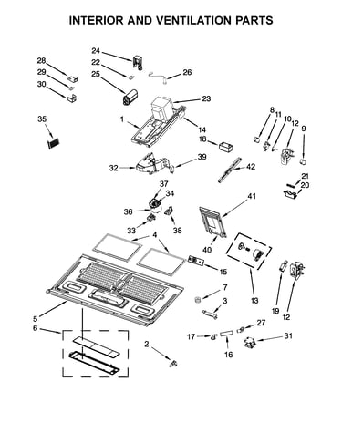 Interior and ventilation parts