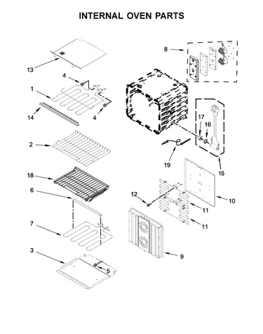 Internal oven parts