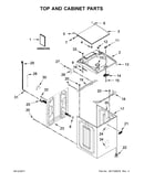 Top and cabinet parts