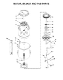 Motor, basket and tub parts