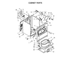 Crosley CED7006GW0 cabinet parts diagram