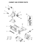 Cabinet and stirrer parts