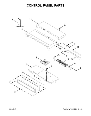 Control panel parts