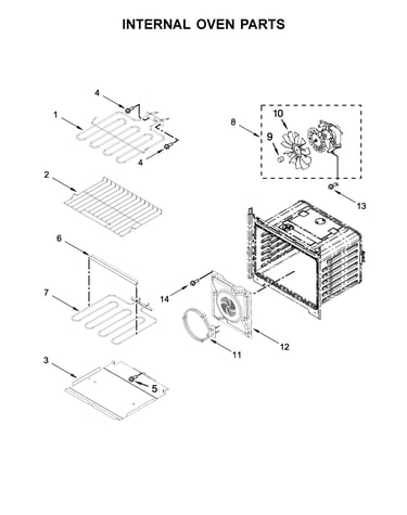 Internal oven parts