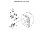 Amana ABB1921BRW00 refrigerator liner parts diagram