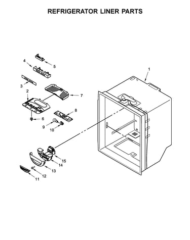 Refrigerator liner parts