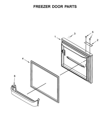 Freezer door parts