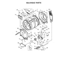 Maytag MEDB835DW3 bulkhead parts diagram