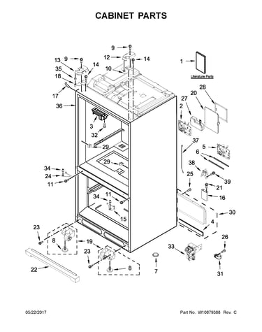 Cabinet parts