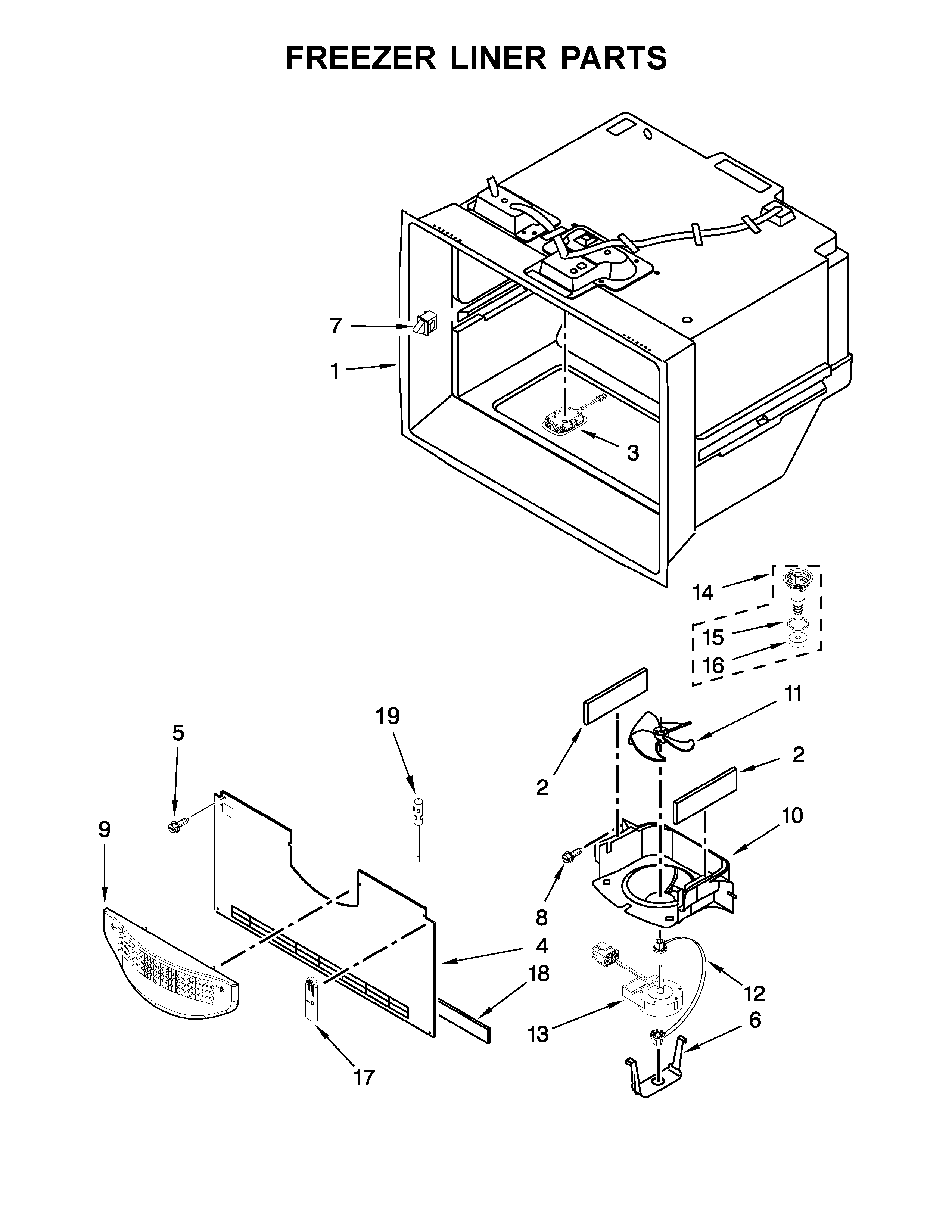 FREEZER LINER PARTS