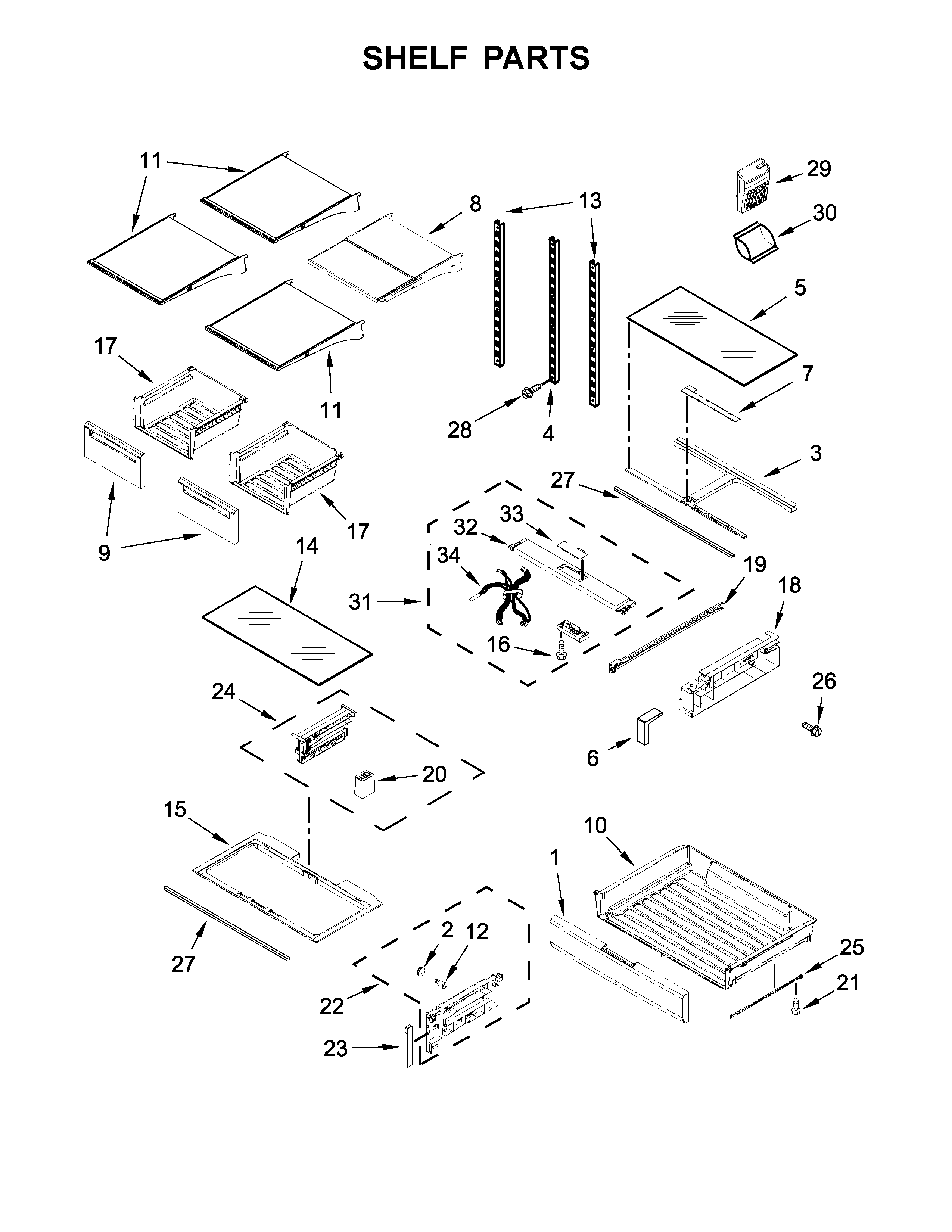 SHELF PARTS