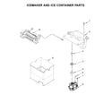 Maytag MFT2776FEZ00 icemaker and ice container parts diagram