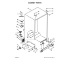 Maytag MSS26C6MFW00 cabinet parts diagram