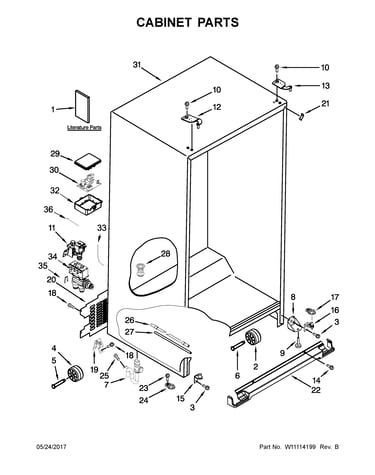 Cabinet parts