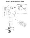 Motor and ice container parts