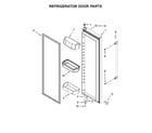 Maytag MSS26C6MFB00 refrigerator door parts diagram