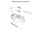 Maytag YMMV6190FZ0 cabinet and installation parts diagram