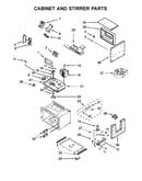 Cabinet and stirrer parts