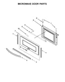 Microwave door parts