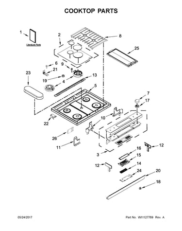 Cooktop parts