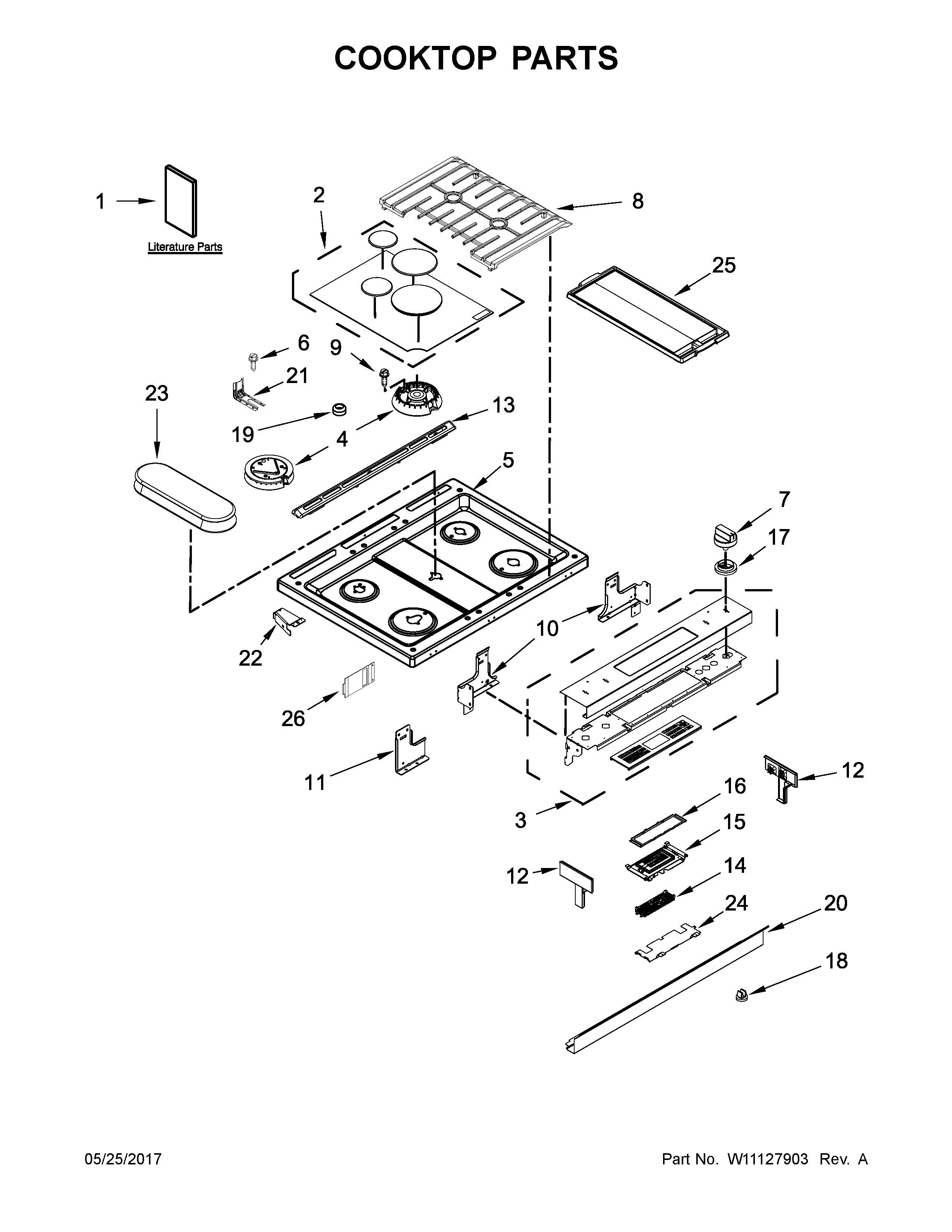 COOKTOP PARTS