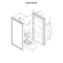 Whirlpool WSR57R18DM00 door parts diagram