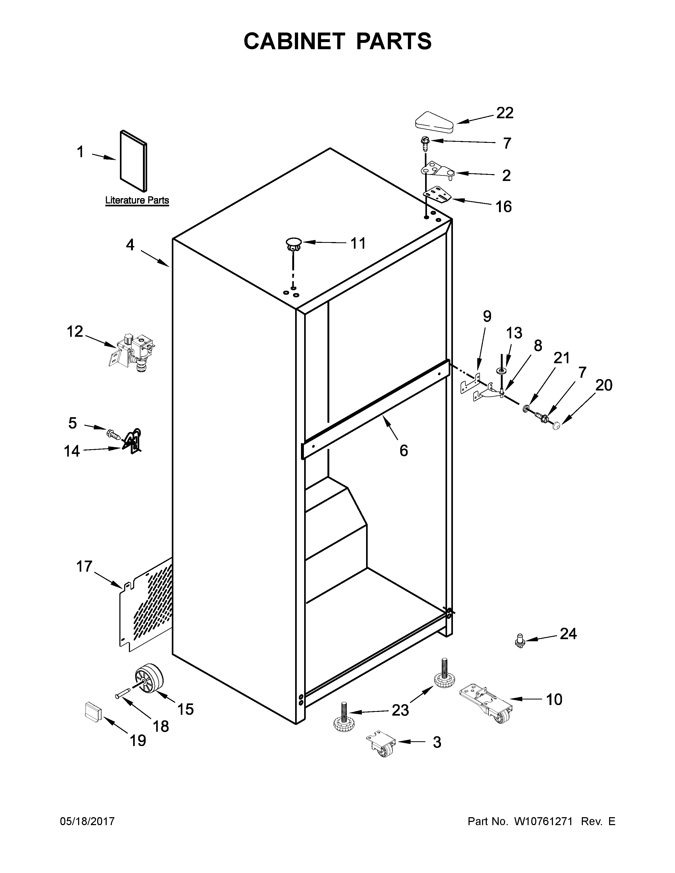 Cabinet parts