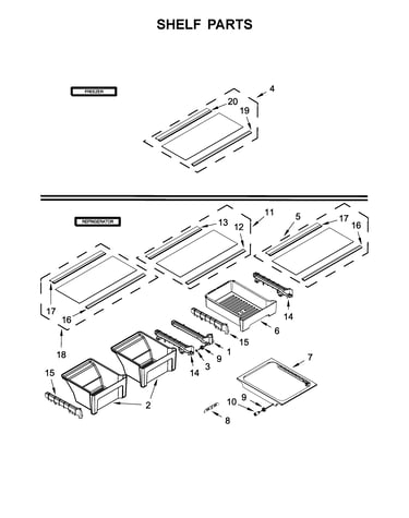 Shelf parts