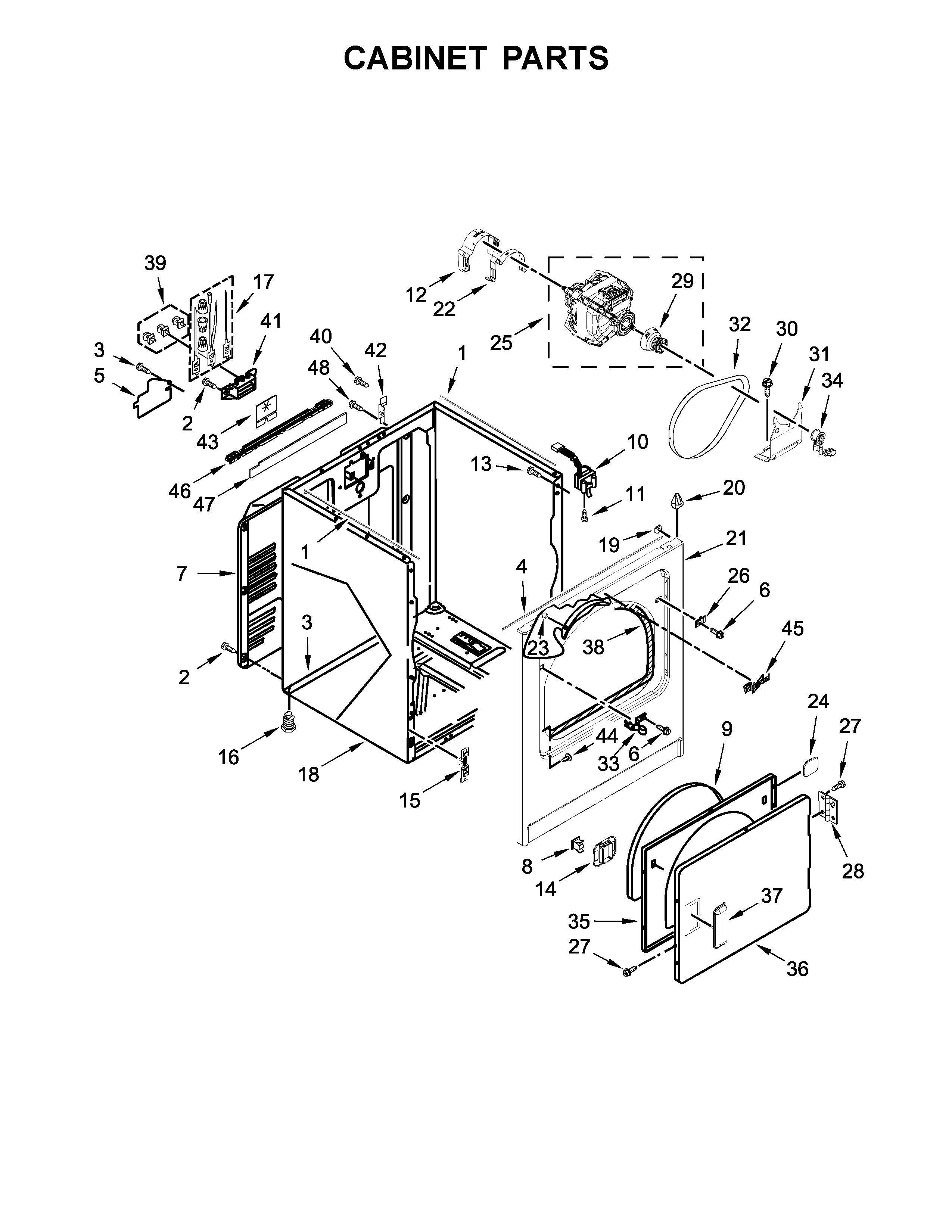 CABINET PARTS