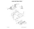 KitchenAid KDTM354ESS3 door and panel parts diagram