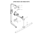 KitchenAid KDTM354EBS3 upper wash and rinse parts diagram