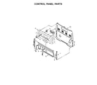 Whirlpool WFE540H0EB1 control panel parts diagram