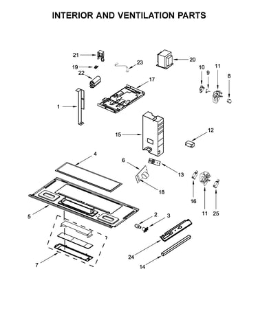 Interior and ventilation parts