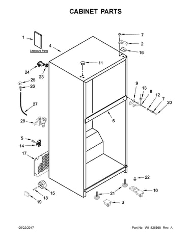Cabinet parts