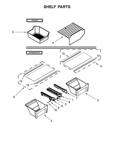 Shelf parts