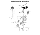 Whirlpool WDT710PAHZ0 pump, washarm and motor parts diagram