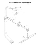 Upper wash and rinse parts