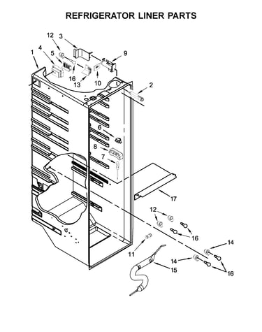 Refrigerator liner parts