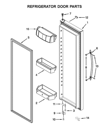 Refrigerator door parts