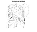 Maytag MFI2269DRM00 refrigerator liner parts diagram